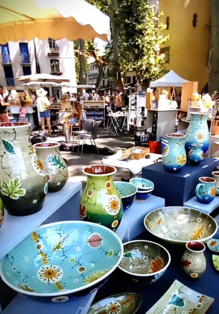 marche de potiers ceret alison masters intérieure - atelier boutique de la poterie des hirondelles
